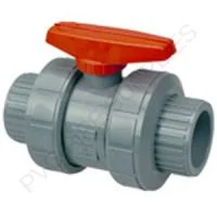 4″ CPVC True Union Ball Valve, Gray, EPDM, Threaded, 22250
