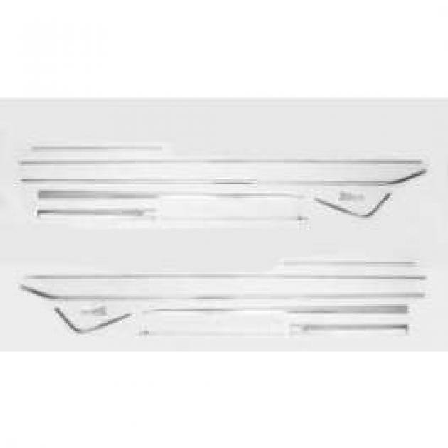 Full Size Chevy Side Molding Kit, Complete, 2-Door Hardtop & Convertible, Impala, 1961