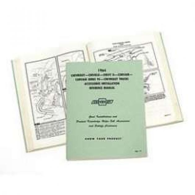 Full Size Chevy Accessory Installation Reference Manual, Passenger Car & Truck, 1964