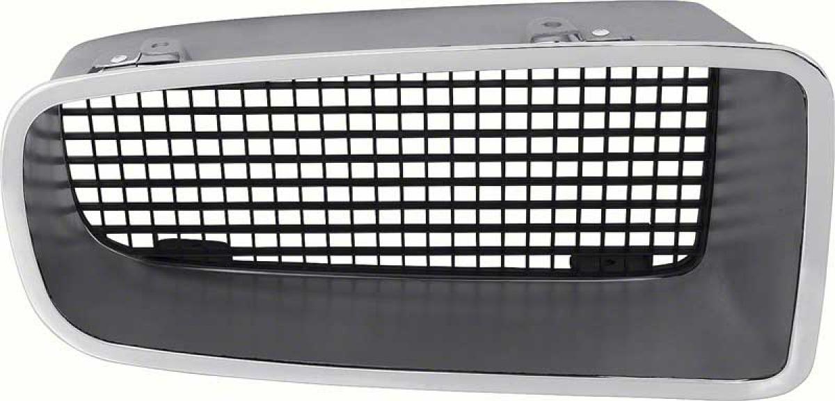 1970-71 Pontiac Trans Am, Front Grill, Black, RH Passenger Side