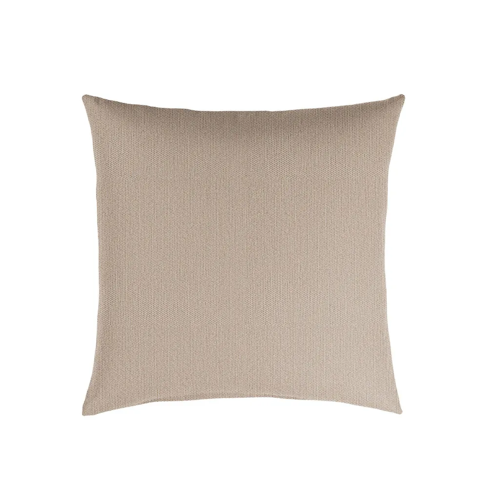 Solid Square Outdoor Patio Throw Pillow – 18″ – Beige