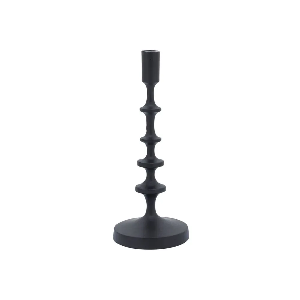 Solid Tapered Candle Holder – 13″ – Black