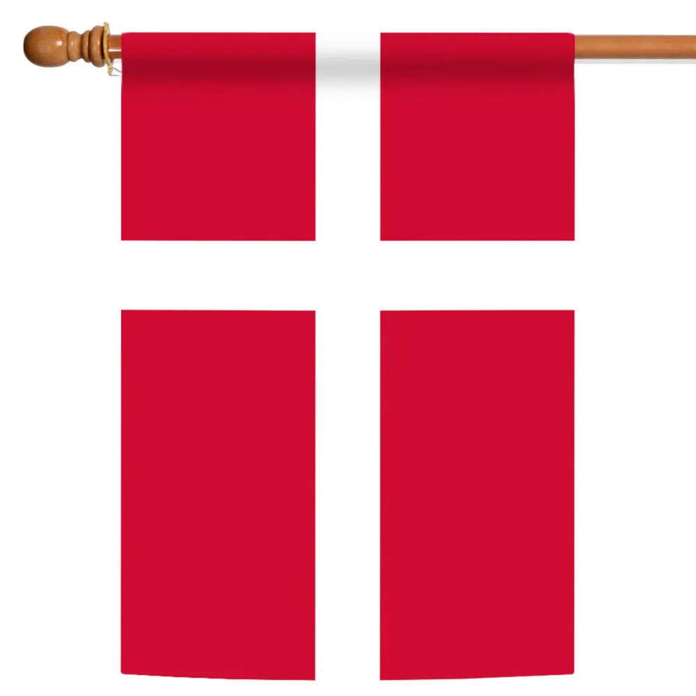Red and White Denmark Outdoor House Flag 40″ x 28″
