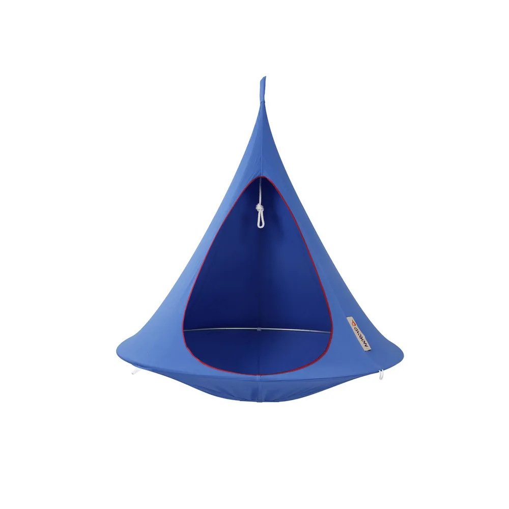 60″ Blue Heavy Duty Hanging Cacoon Chair with Hanging Hardware