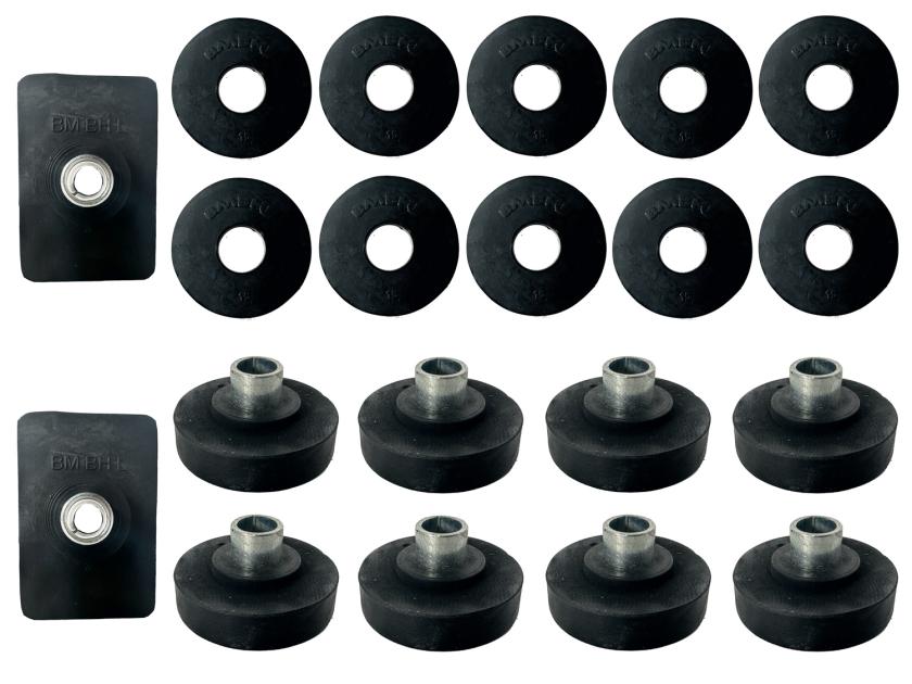 Auto Pro USA 1959 Chevrolet Impala Body Mount Bushing Set, Includes All Mounting Bushings BM1009