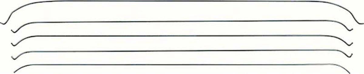 1965-66 Chevrolet Impala, Headliner Bow Set, 2-Door Fastback, 5 Piece Set