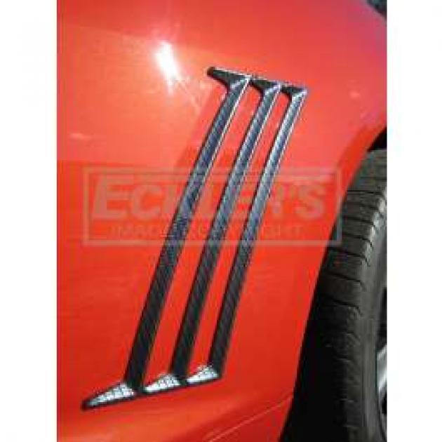 Camaro Quarter Panel Side Molding Set, Carbon Fiber Finish, 2010-2014