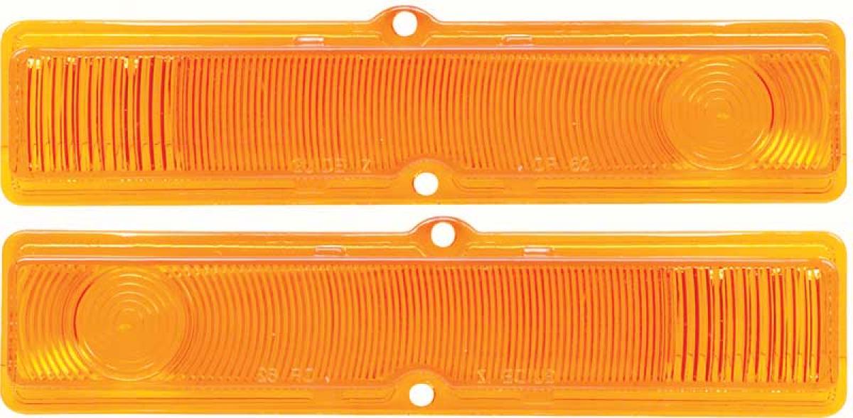 1963-64 Chevy II Nova, Park Lamp Lens, Amber, RH & LH, Pair