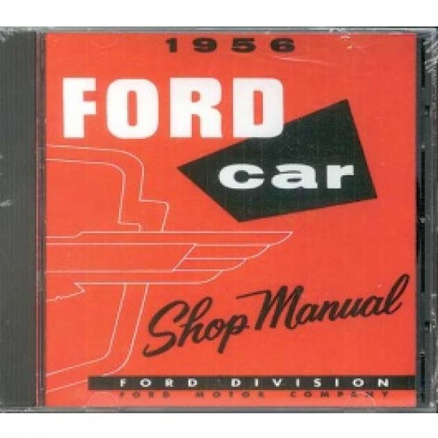 Shop Manual CD, Thunderbird & Ford Passenger Cars, Requires Windows To Use, 1956