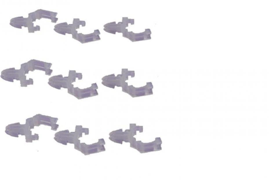 Classic Headquarters Dome Lamp Wiring Harness Clip Set, 9 Pieces W-064