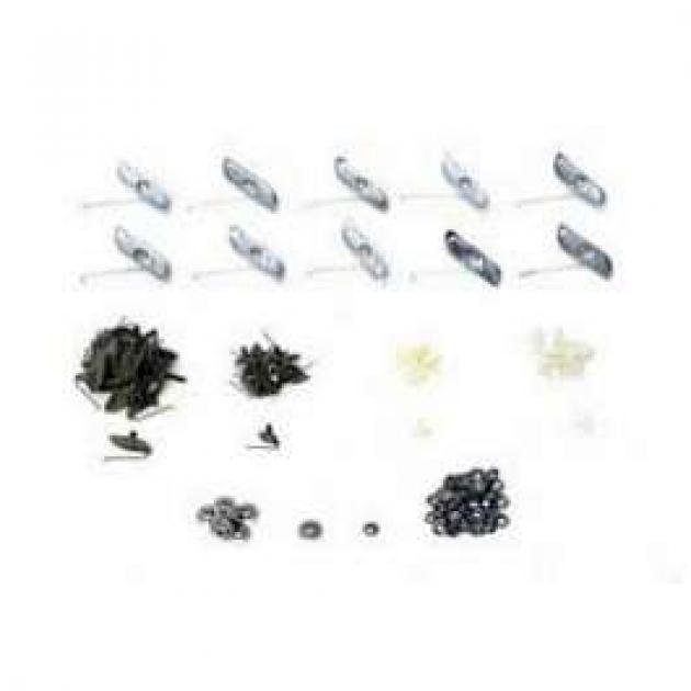 Full Size Chevy Side Molding Clip Set, Complete, 2-Door, Impala, 1961