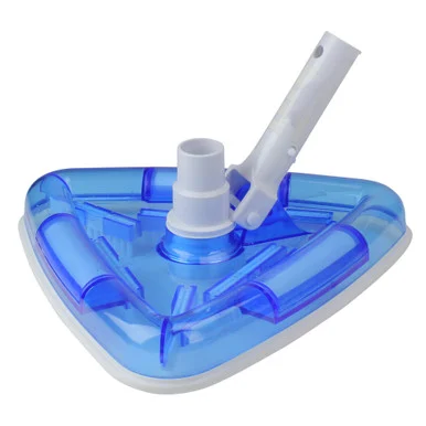 Efficient and Durable 11″ Blue and White Triangular Swimming Pool Vacuum Head for Vinyl Liner Pools