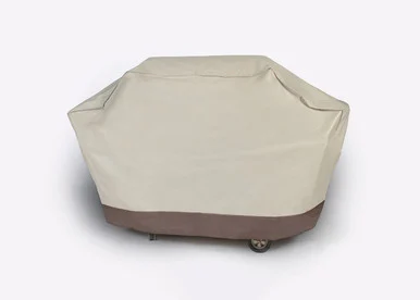 Embossed Durable Outdoor Patio Full Premium Gas Grill Cover – Taupe