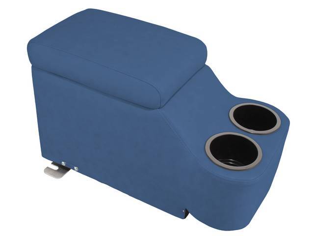 Bronco Cruiser Console, Medium Blue Corinthian Grain Vinyl