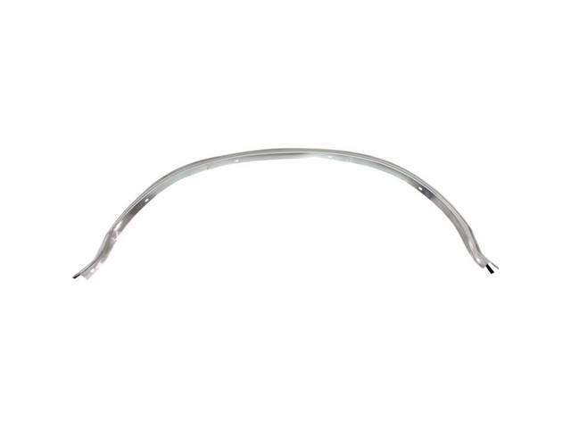 Quarter Panel Wheel Opening Molding, RH, bright with black trim edge
