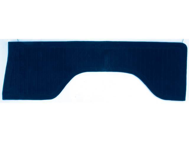 Rear Quarter Trim Panels, Encoure Velour Cloth, Navy Blue