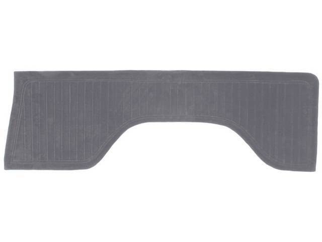 Rear Quarter Trim Panels, Encoure Velour Cloth, Gray