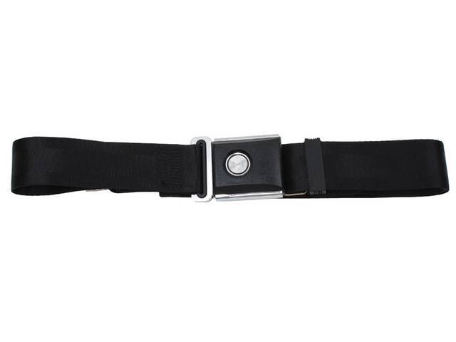 2 Point Seat Belt Assembly, black