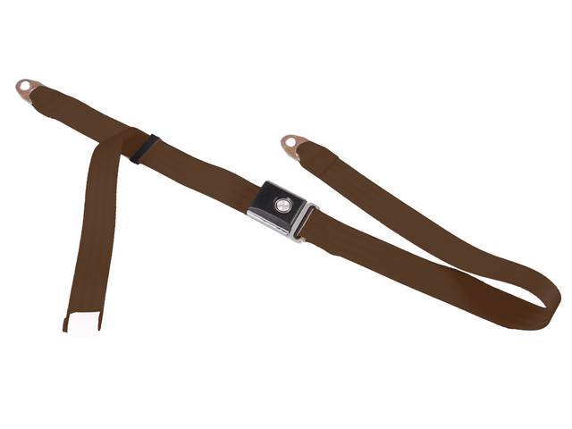 2 Point Seat Belt Assembly, ginger