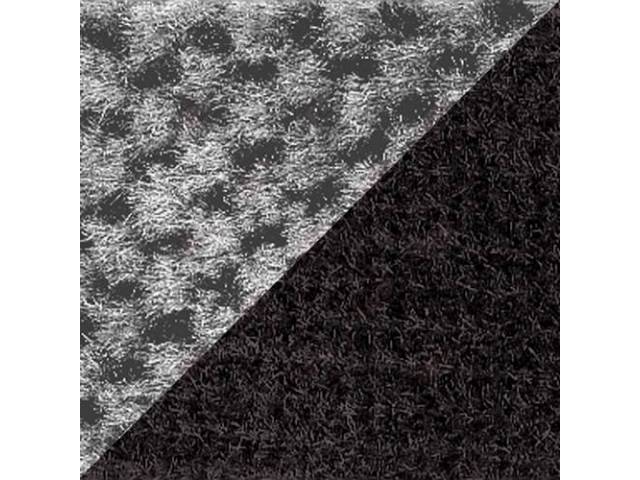 Front Split Back Bench Seat and Rear Bench Seat Upholstery Set, Black Encore Velour Cloth With Silver Regal Velour Cloth Inserts