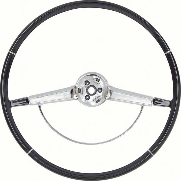 1965-66 Impala, Steering Wheel with Horn Ring, Black