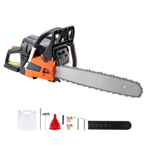 Gas Chainsaw, 58CC Engine, 20" Bar, 3.22HP Power