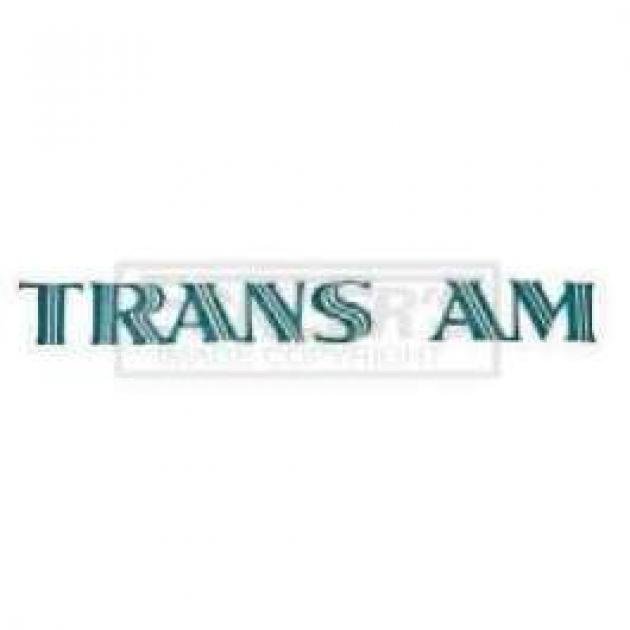 Firebird Trans Am Rear Spoiler Decal, Blue, 1969-1972