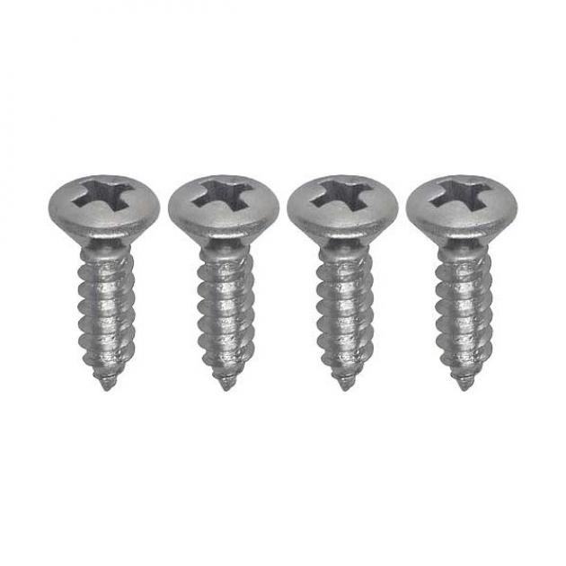 Redline Restomotive 1961-1963 Ford Thunderbird 4 Piece Console Ashtray Screw Set