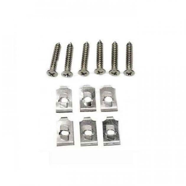 Redline Restomotive 1969 Chevrolet Camaro Headlight Bezel Mounting Kit For Cars With Standard (Non Rally Sport) Trim