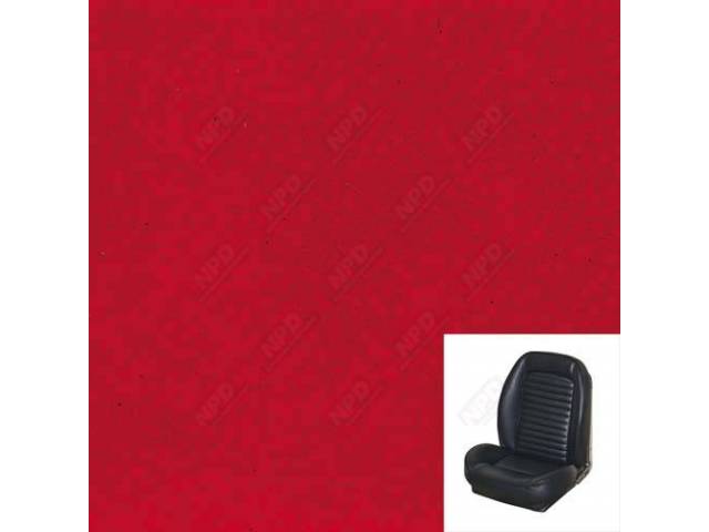 Front Bucket Seat Upholstery Set, TMI Sport Seat II, Standard, Bright Red