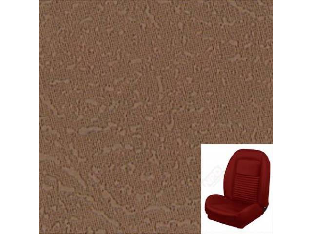 Front Bucket Seat Upholstery Set, TMI Sport Seat II, Standard, Saddle