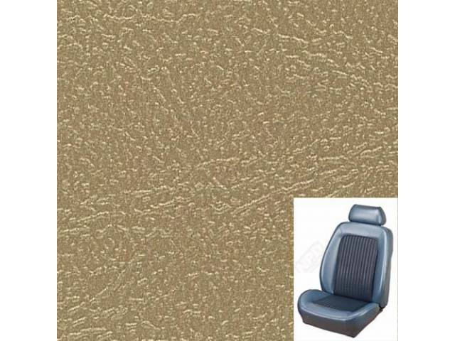 Front Bucket Seat Upholstery Set, TMI Sport Seat II, Standard, Nugget Gold