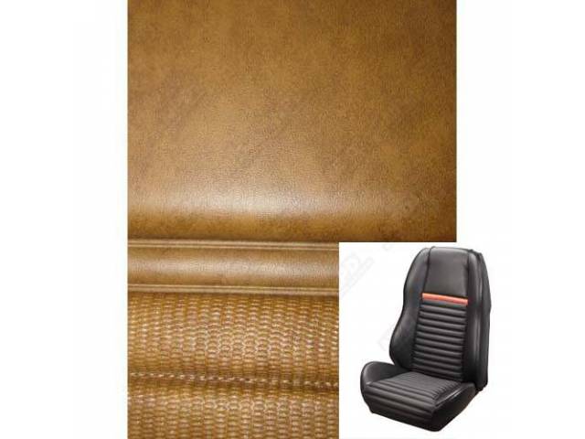 Front Bucket Seat Upholstery Set, TMI Sport Seat II, Mach 1, Nugget Gold