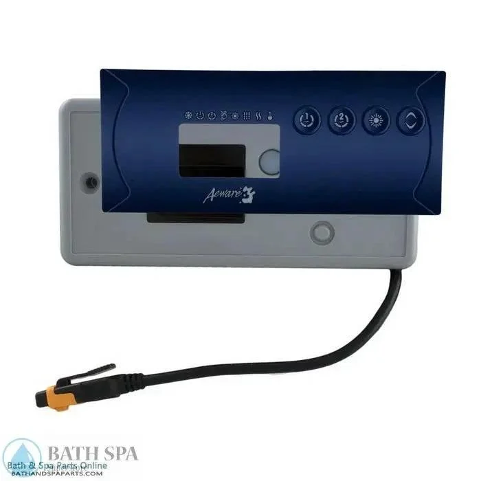 Gecko TSC 19AE Four Button Spa Topside Panel For Two Pumps Large Rectangular 20 Foot Cord BDLK192OP20