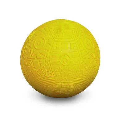 Get a Grip on Water Fun with 7″ Yellow Shark Bite Geometric Pattern Pool Ball – Must-Have Accessory for Summer Splash!