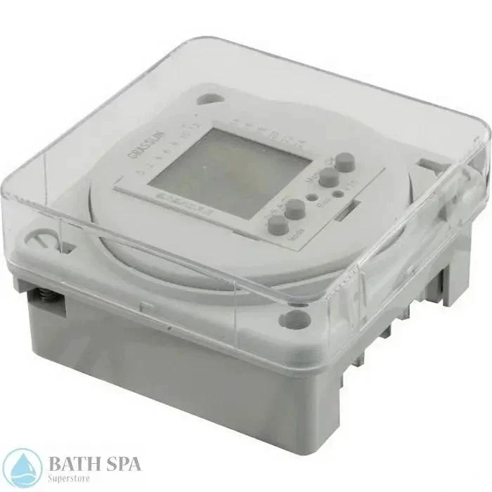 Grasslin SPDT Panel Mount 24-Hour/7-Day Digital Timer [115v] (FM1D20E-120)