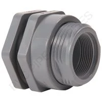 1-1/4″ Hayward BFAS Series CPVC Bulkhead Fitting w/Socket x Threaded ends