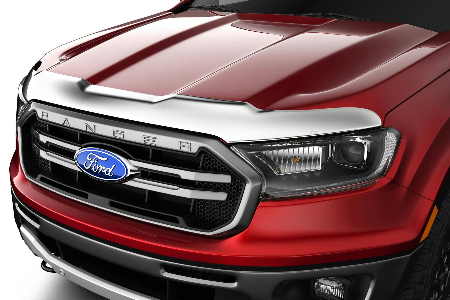 Husky Liners 2892266 Aeroskin Hood Protector; Chrome