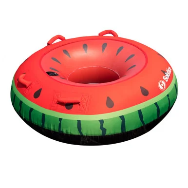 Inflatable Single Rider Watermelon Tube – 48″ – Red and Green