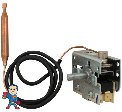 Invensys Mechanical Thermostat for Hydro-Quip – 5/16″ Bulb, 18″ Capillary, 25A SPST Analog Control