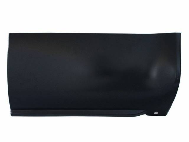 Bedside / Quarter, Front Lower Section Repair Panel, LH, 23.25 inch x 11.5 inch, reproduction