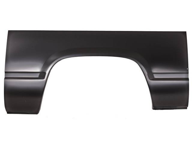 REPAIR PANEL, Bedside / Quarter, Center Bed Wheel Arch Panel, LH, 61 inch length x 29 inch height, repro