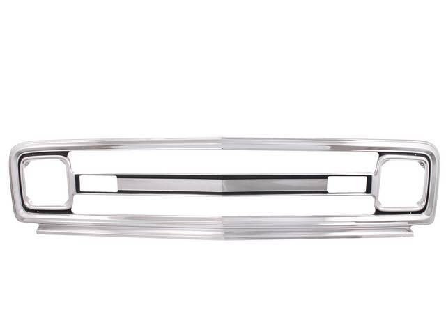 Outer Radiator Grille, w/o *Chevrolet* lettering stamped into aluminum, reproduction