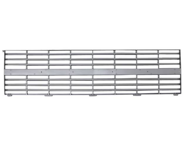Radiator Grille, w/ dual head lights and molding holes, w/o emblem, dark argent finish, reproduction