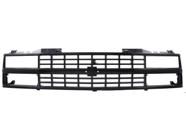 Radiator Grille, Black, Dual Headlamps, reproduction