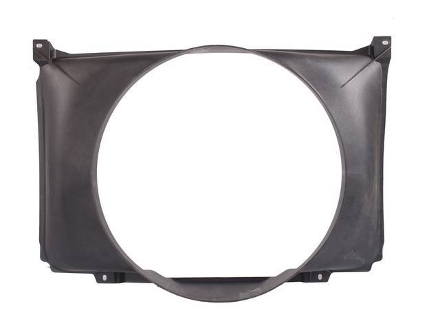 Fan Shroud, With A/C, 5-1/8" depth, plastic reproduction
