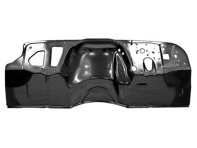 Front Firewall Panel, w/o A/C, includes toe board section, reproduction