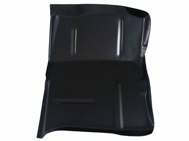 Cab Floor Pan, Front, LH, w/ full toe board section, 31 5/8 Inch Length x 24 15/16 Inch Width, 19 gauge sheet metal, reproduction