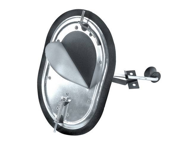 PANEL, Kick, Inner Vent Door, RH, incl lever, reproduction