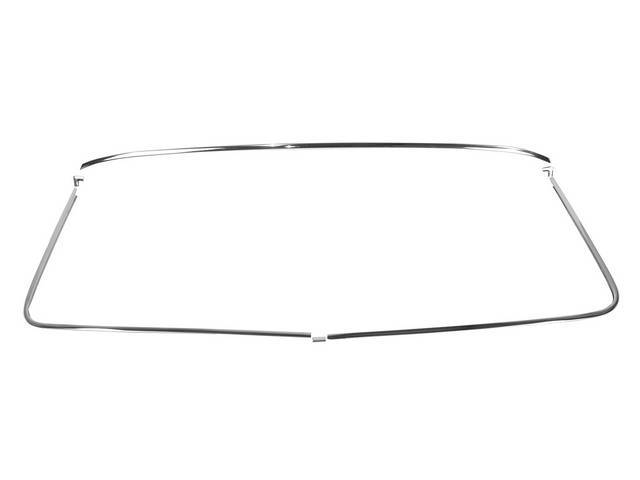Windshield Molding Kit, polished stainless, (6),reproduction